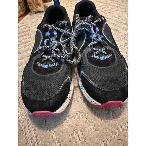 Ryka Shoes - Ryka Women’s Athletic Walking Shoes Black Pink Blue Reflective Sneakers 9.5